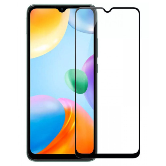 Powertech 5D Full Glue Full Face Tempered Glass Μαύρο (Redmi 10C)
