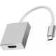 Powertech Μετατροπέας USB-C male σε HDMI female Λευκό (CAB-UC006)