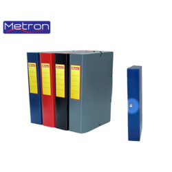 Metron Πλαστικό Κουτί Αρχειοθέτησης με Λάστιχο