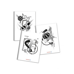 Tettri's vectorized ραφτό Τετράδιο Ριγέ Α4 30 Φύλλων ριγέ