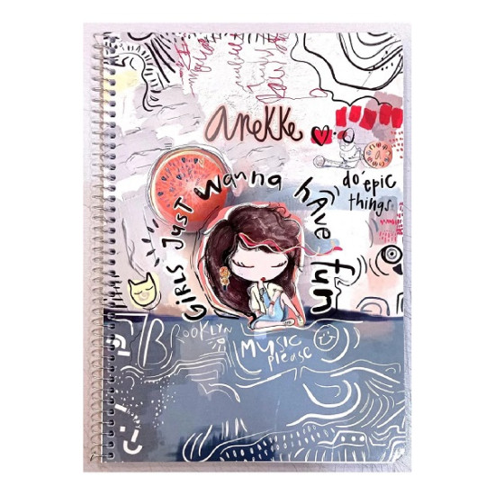 ANEKKE τετράδιο σπιράλ A4 21x29,7cm 2 θεμάτων 80φ