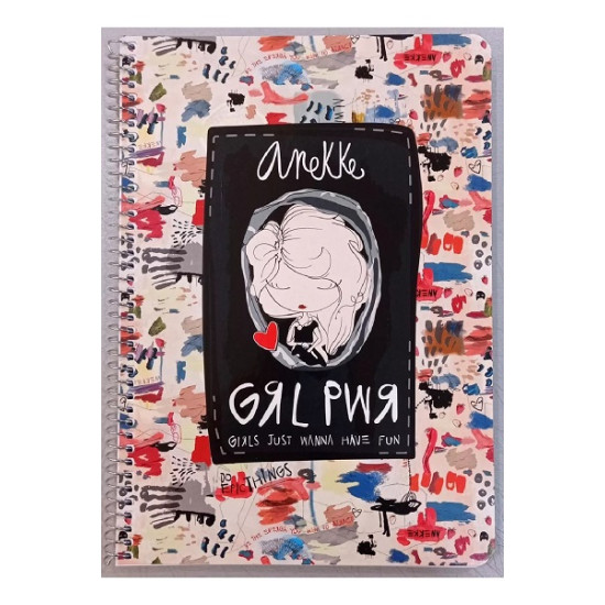 ANEKKE τετράδιο σπιράλ A4 21x29,7cm 2 θεμάτων 80φ ANEKKE τετράδιο σπιράλ A4 21x29,7cm 2 θεμάτων 80φ