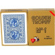 Modiano Poker Golden Trophy Τράπουλα Πλαστική για Poker Μπλε