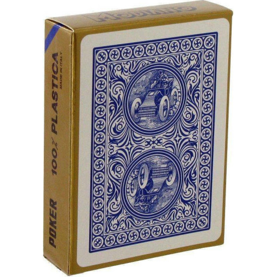 Modiano Poker Golden Trophy Τράπουλα Πλαστική για Poker Μπλε