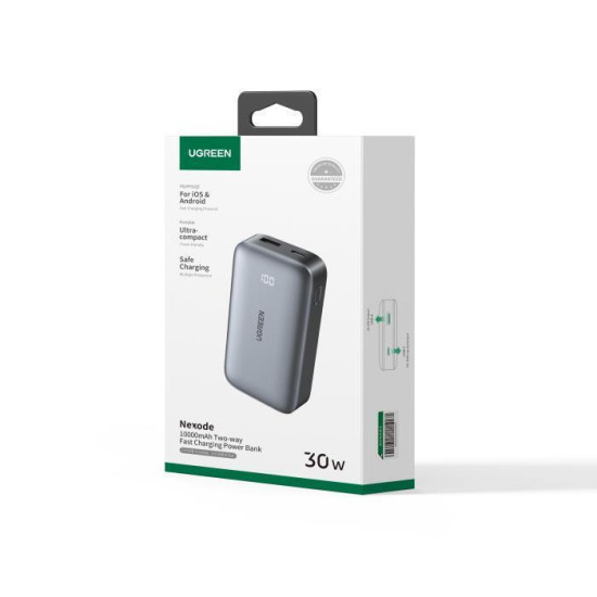 Ugreen Power Bank 10000mAh 30W Power Delivery / Quick Charge 3.0 Γκρι Ugreen Power Bank 10000mAh 30W Power Delivery / Quick Charge 3.0 Γκρι
