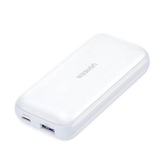 Ugreen Power Bank 10000mAh 30W Power Delivery / Quick Charge 3.0 Λευκό