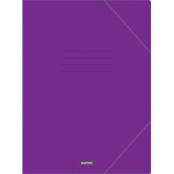 Χαρτοσύν Ντοσιέ πρεσπάν με λάστιχο 24x35εκ μωβ (918)