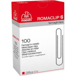 Romeo Maestri No 6 Συνδετήρες 57mm 100τμχ